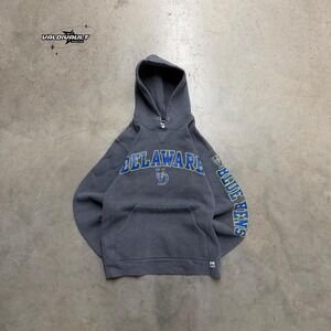Russell Athletic University of Delaware Hoodie Men's Small Gray Collegewear